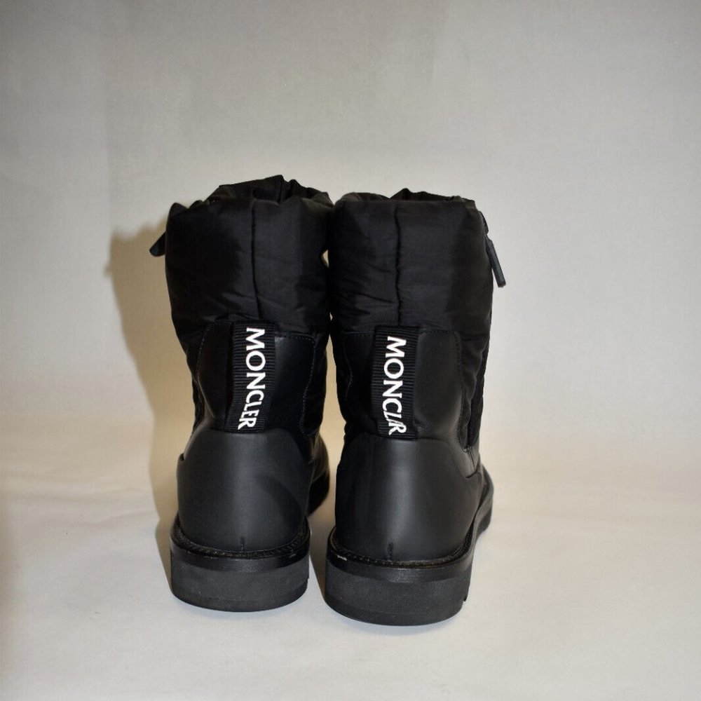 Moncler Rain Don't Care Waterproof Leather/Rubber Boots Size 40 DD293 - Picture 7 of 8